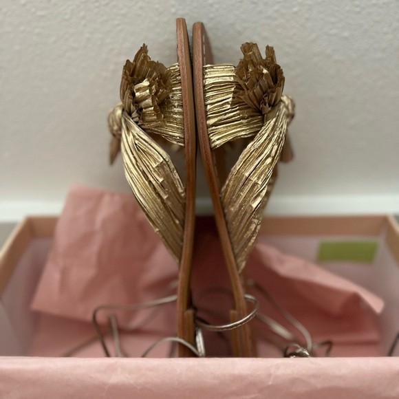 Loeffler Randall Peony Platinum Sandals, size 9 - Picture 2 of 8